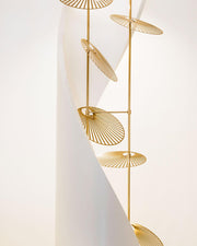Cattail Leaf Chandelier-DWHOME