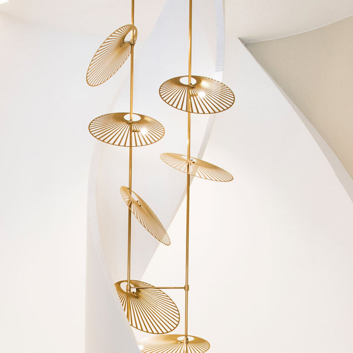 Cattail Leaf Chandelier.