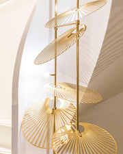 Cattail Leaf Chandelier-DWHOME
