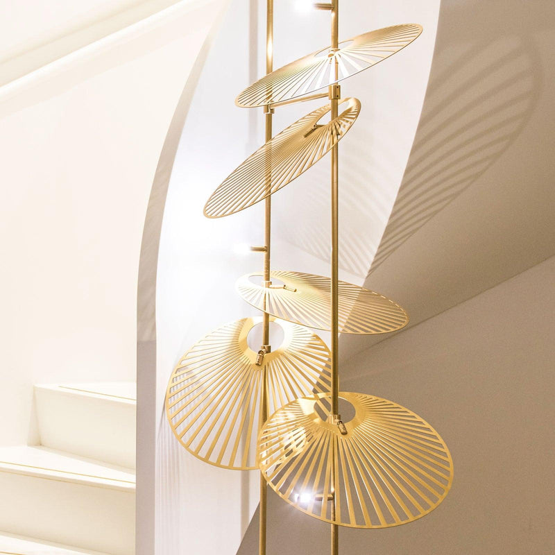 Cattail Leaf Chandelier-DWHOME