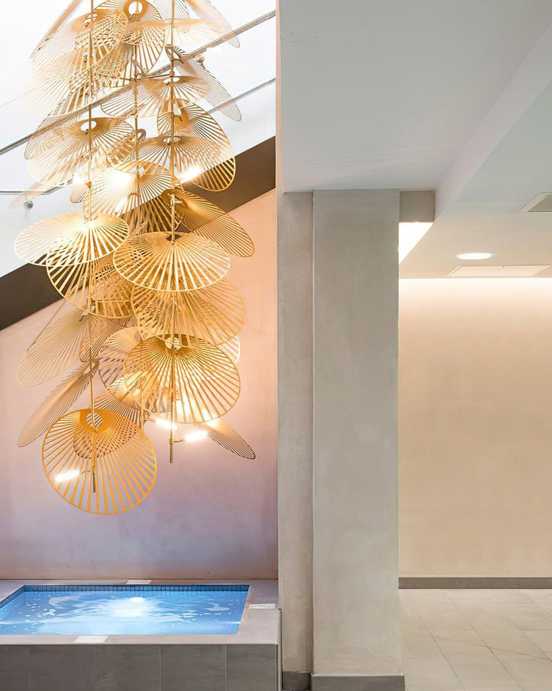 Cattail Leaf Chandelier-DWHOME