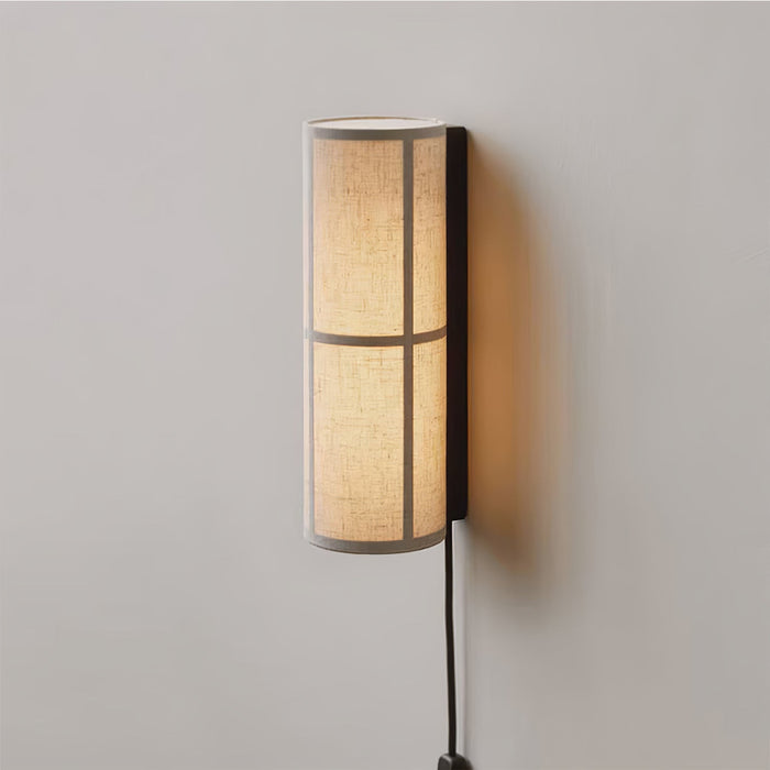 Cylinder Fabric Wall Lamp-DWHOME