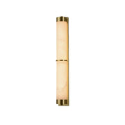 Cylindra Alabaster Brass Wall Light-DWHOME