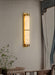 Cylindra Alabaster Brass Wall Light-DWHOME