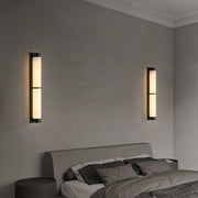 Cylindra Alabaster Brass Wall Light-DWHOME