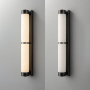 Cylindra Alabaster Brass Wall Light-DWHOME
