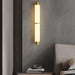 Cylindra Alabaster Brass Wall Light-DWHOME