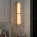 Cylindra Alabaster Brass Wall Light-DWHOME