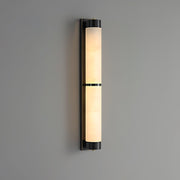 Cylindra Alabaster Brass Wall Light-DWHOME