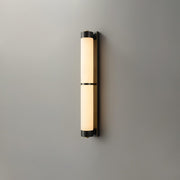 Cylindra Alabaster Brass Wall Light-DWHOME