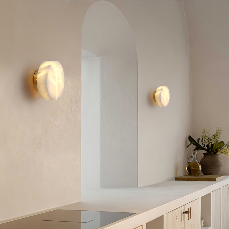 Cylindrical Alabaster Wall Light-DWHOME