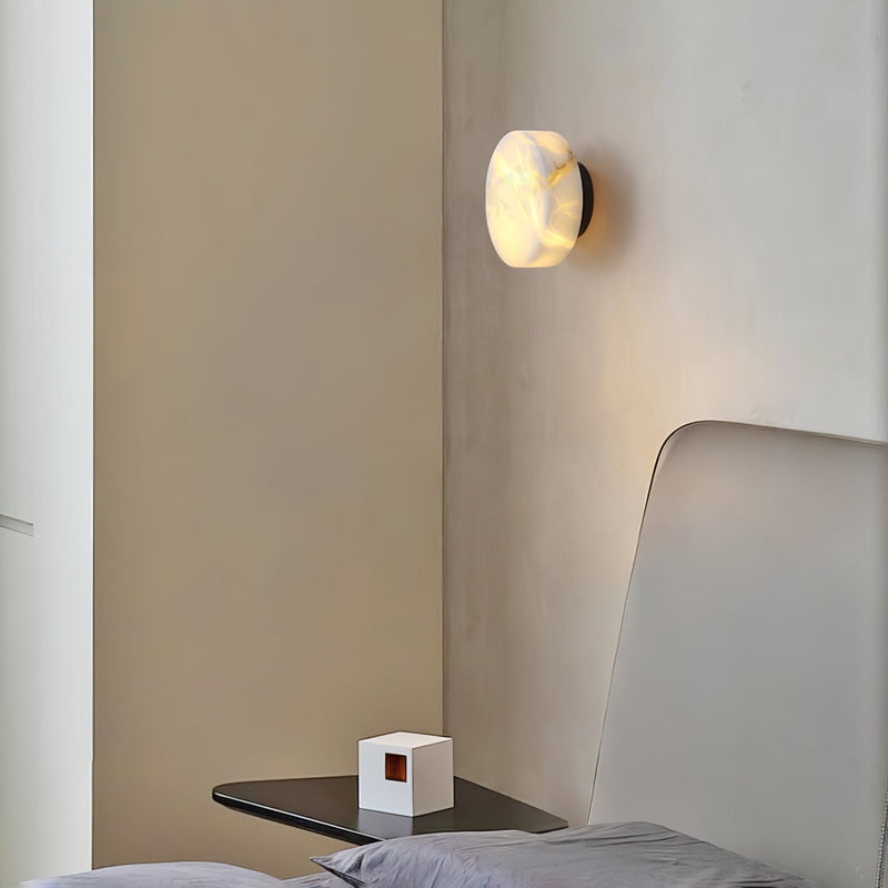 Cylindrical Alabaster Wall Light-DWHOME