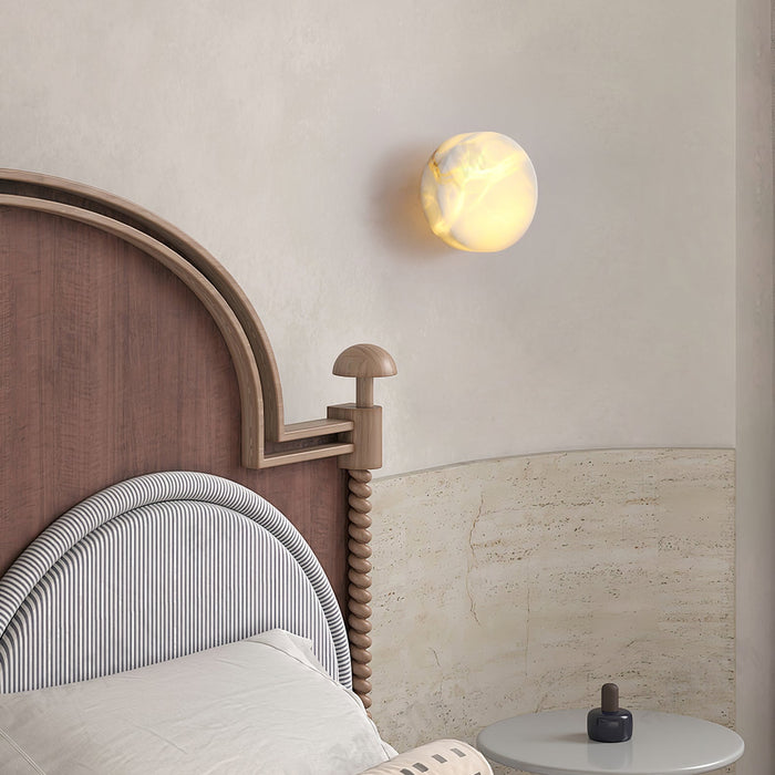 Cylindrical Alabaster Wall Light-DWHOME