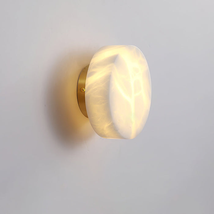 Cylindrical Alabaster Wall Light-DWHOME