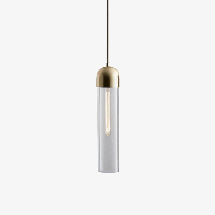 Glass Cylindrical Shape Pendant Light.