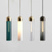 Glass Cylindrical Shape Pendant Light.