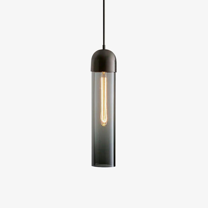 Glass Cylindrical Shape Pendant Light.