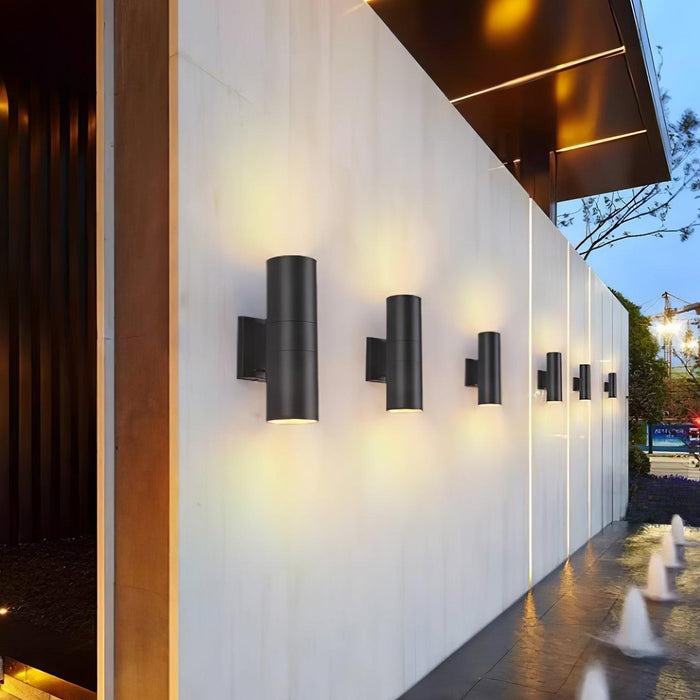 Cylindrical Outdoor Wall Light.