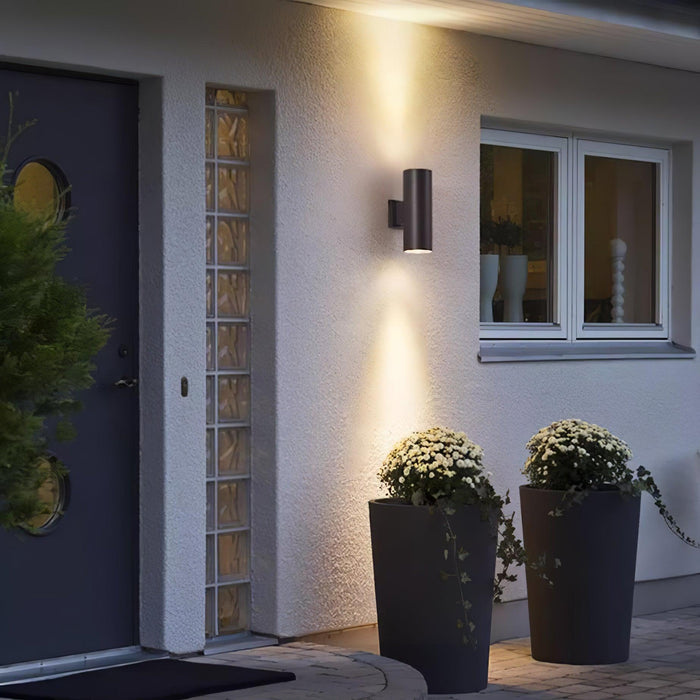 Cylindrical Outdoor Wall Light.