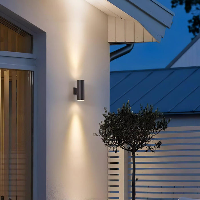 Cylindrical Outdoor Wall Light.