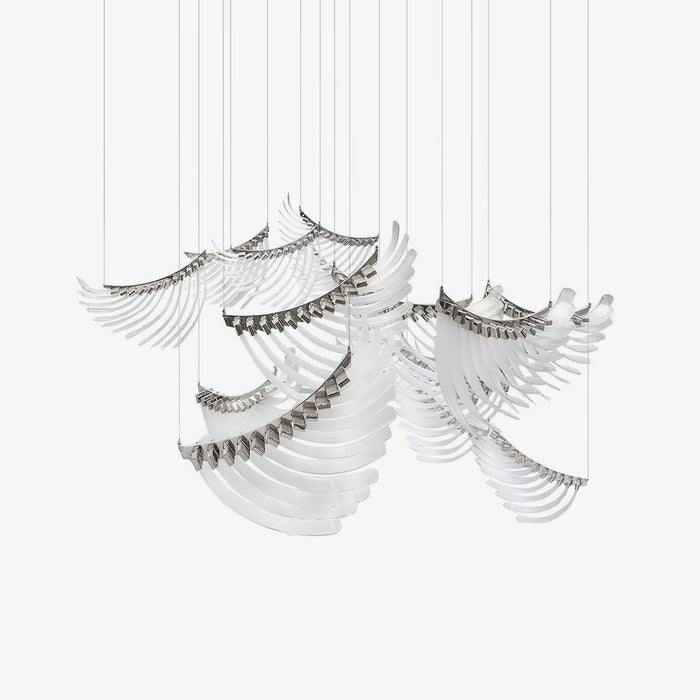 Bird Feather Wings Chandelier.