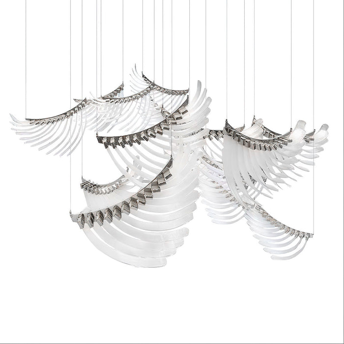 Bird Feather Wings Chandelier.