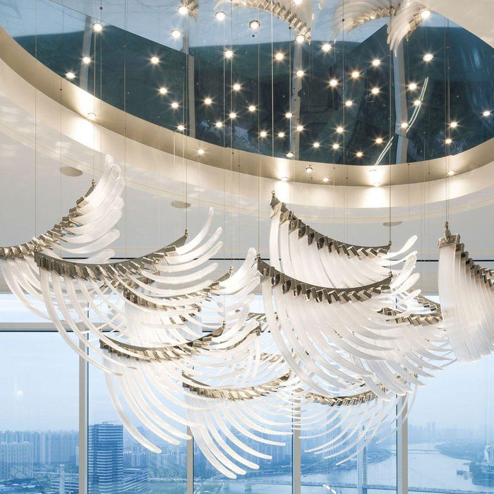 Bird Feather Wings Chandelier - DWHOME