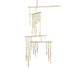 Brass Glass Drop Chandelier - Vakkerlight