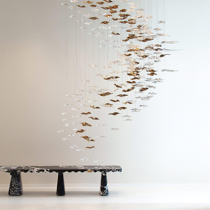 Chandelier en verre artistique Tidal - DWHOME