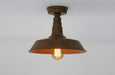 Retro Rustic Industrial Fixed Ceiling Light.