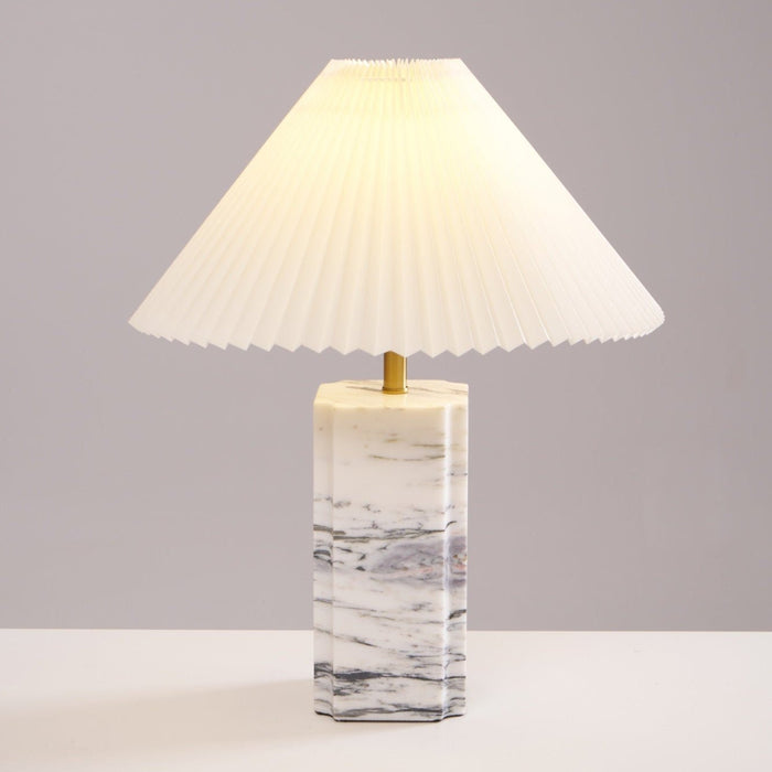 Bianca Marble Table Lamp-DWHOME
