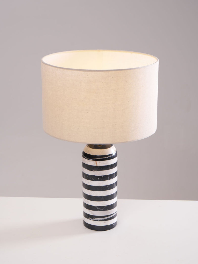 Tuxedo Marble Table Lamp-DWHOME