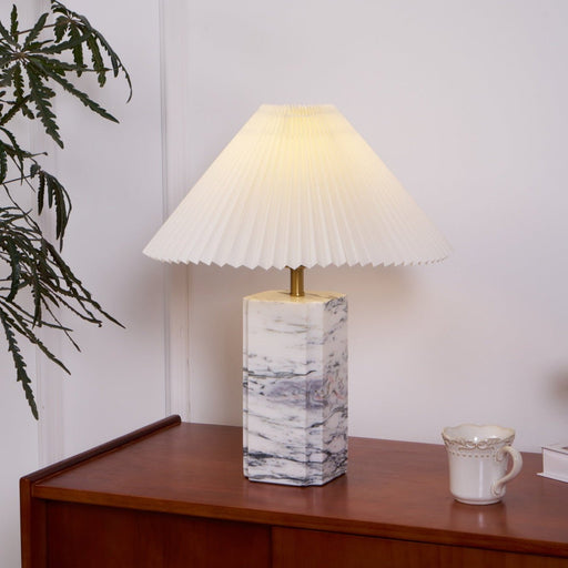 Bianca Marble Table Lamp-DWHOME