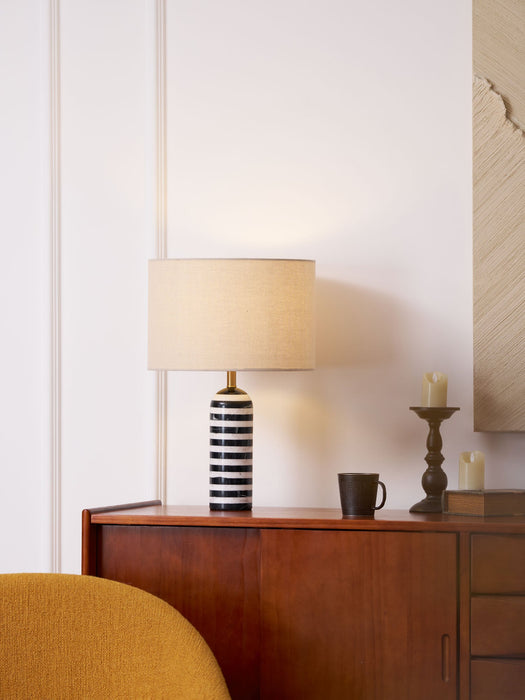 Tuxedo Marble Table Lamp-DWHOME