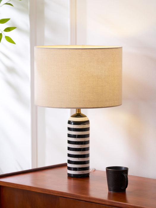 Tuxedo Marble Table Lamp-DWHOME