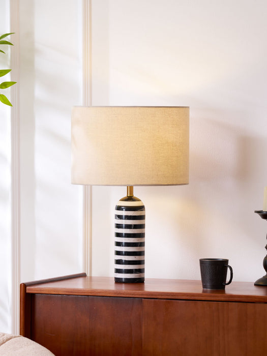 Tuxedo Marble Table Lamp-DWHOME