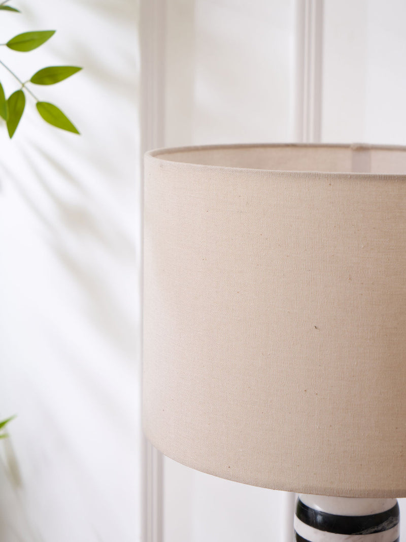 Tuxedo Marble Table Lamp-DWHOME