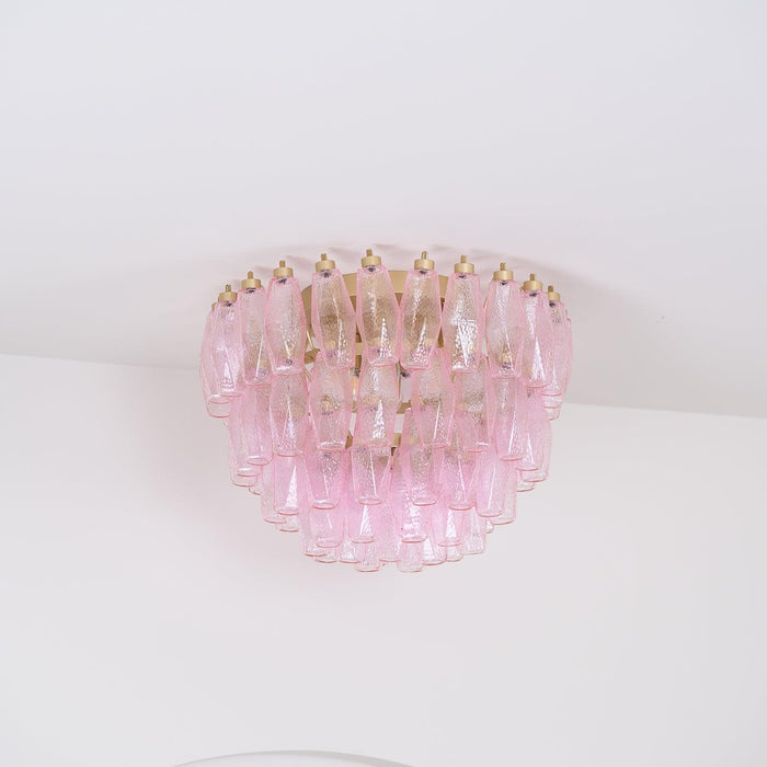 Poliedri Murano Pink Ceiling Light - DWHOME