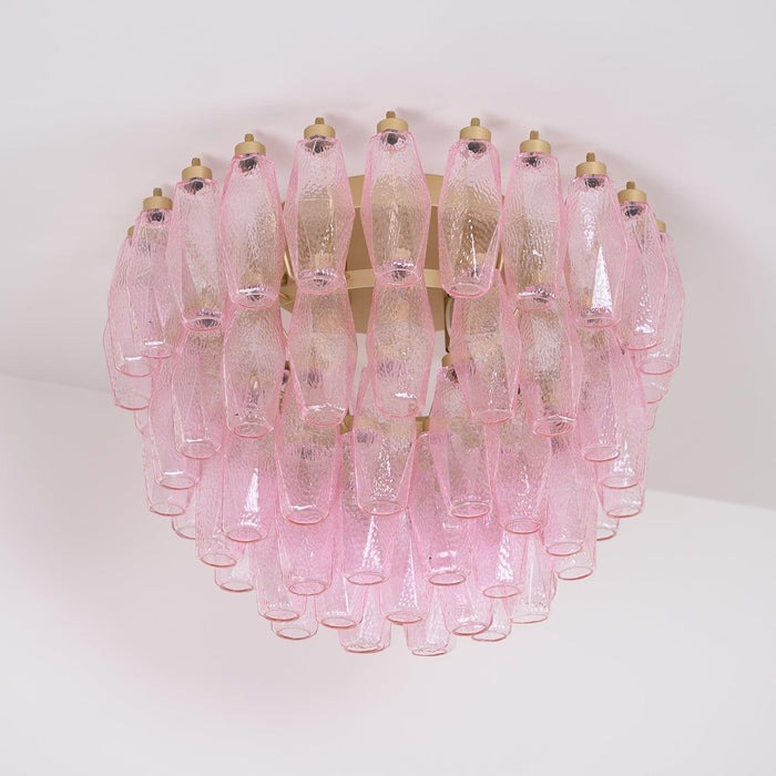 Poliedri Murano Pink Ceiling Light - DWHOME