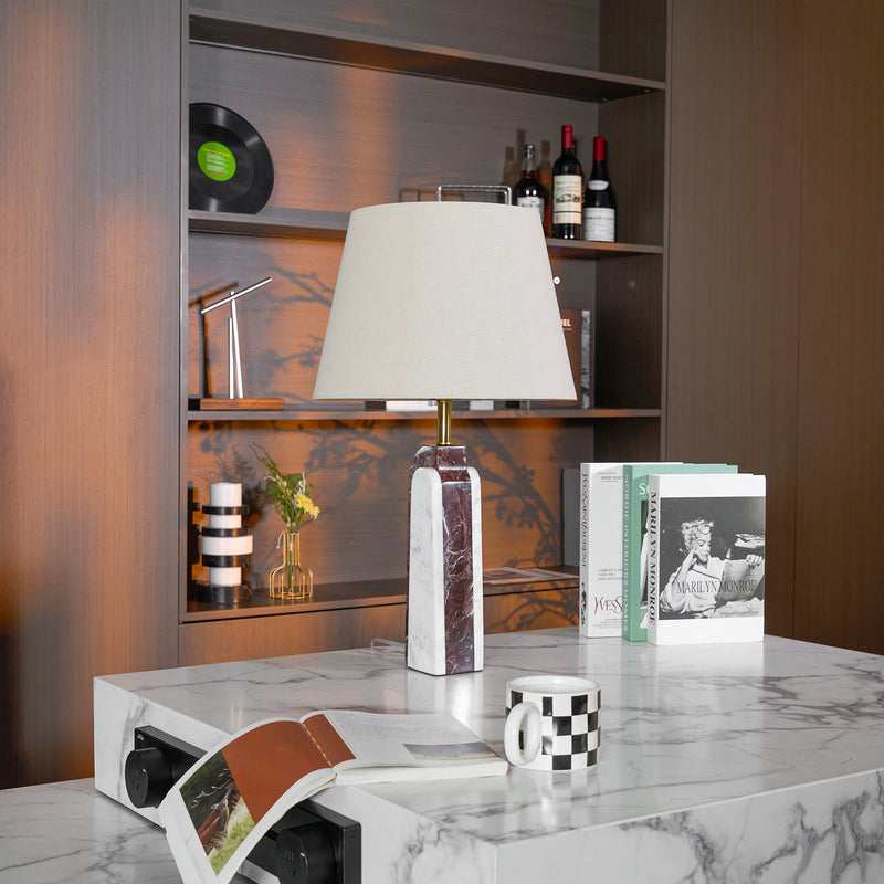 Virello Marble Table Lamp-DWHOME