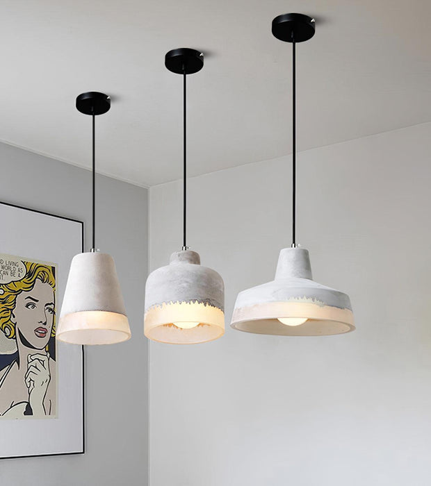 Delia Cement Pendant Light-DWHOME