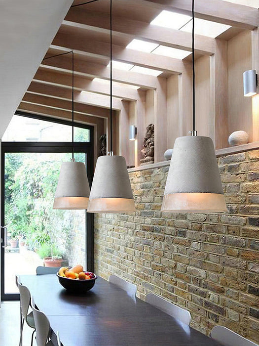 Delia Cement Pendant Light-DWHOME