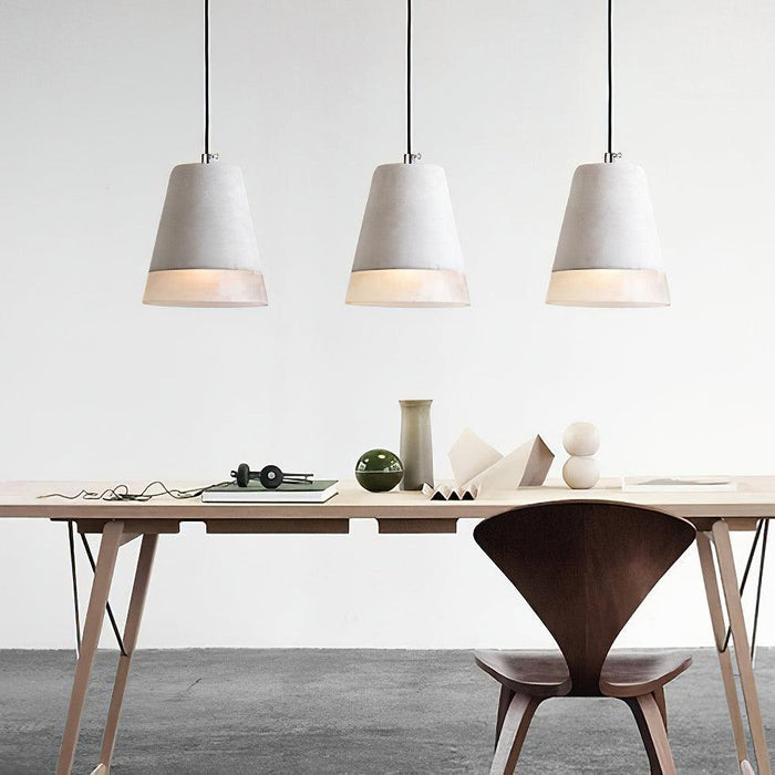 Delia Cement Pendant Light-DWHOME