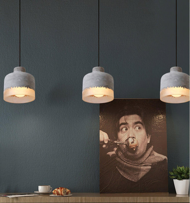 Delia Cement Pendant Light-DWHOME