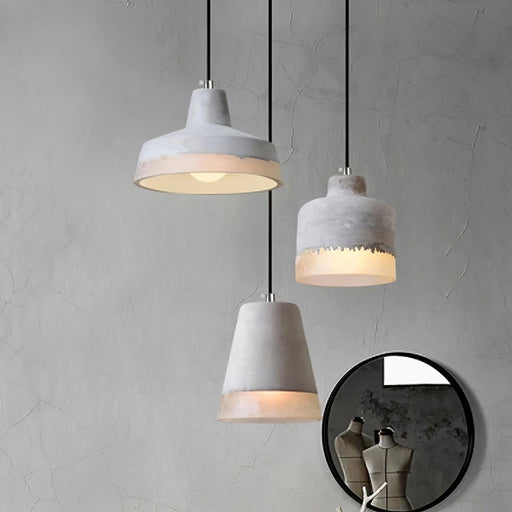 Delia Cement Pendant Light-DWHOME