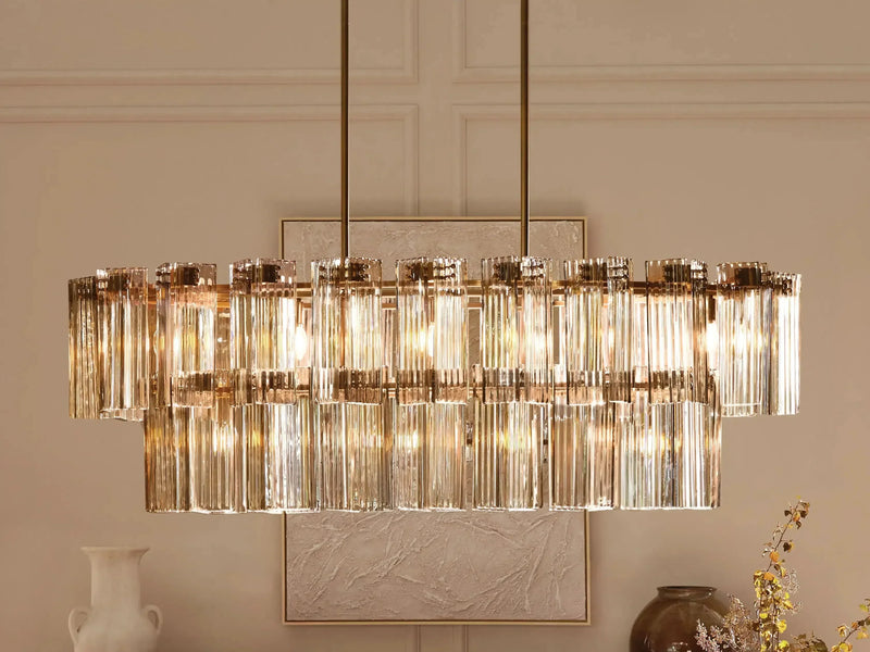 Delsie Oval Chandelier 51''63''72''-DWHOME