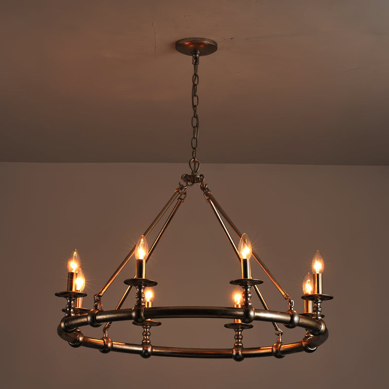 Devon Round Chandelier-DWHOME