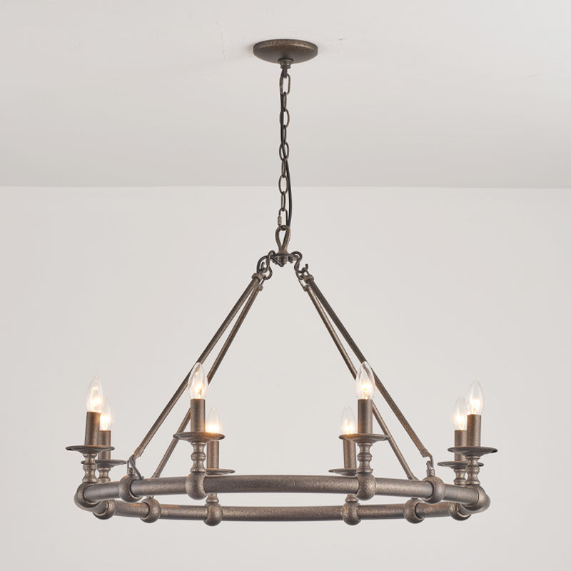 Devon Round Chandelier-DWHOME