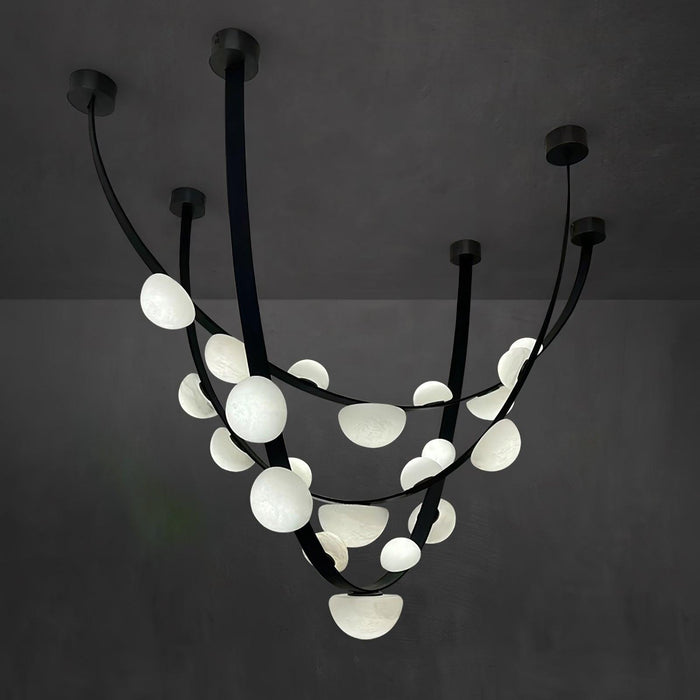 Dew Drops Alabaster Chandelier-DWHOME
