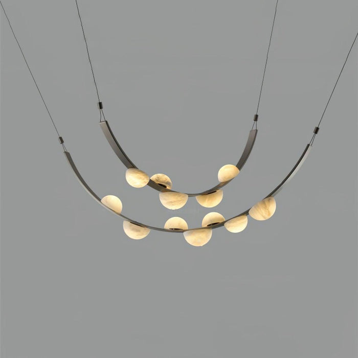 Dew Drops Alabaster Chandelier-DWHOME